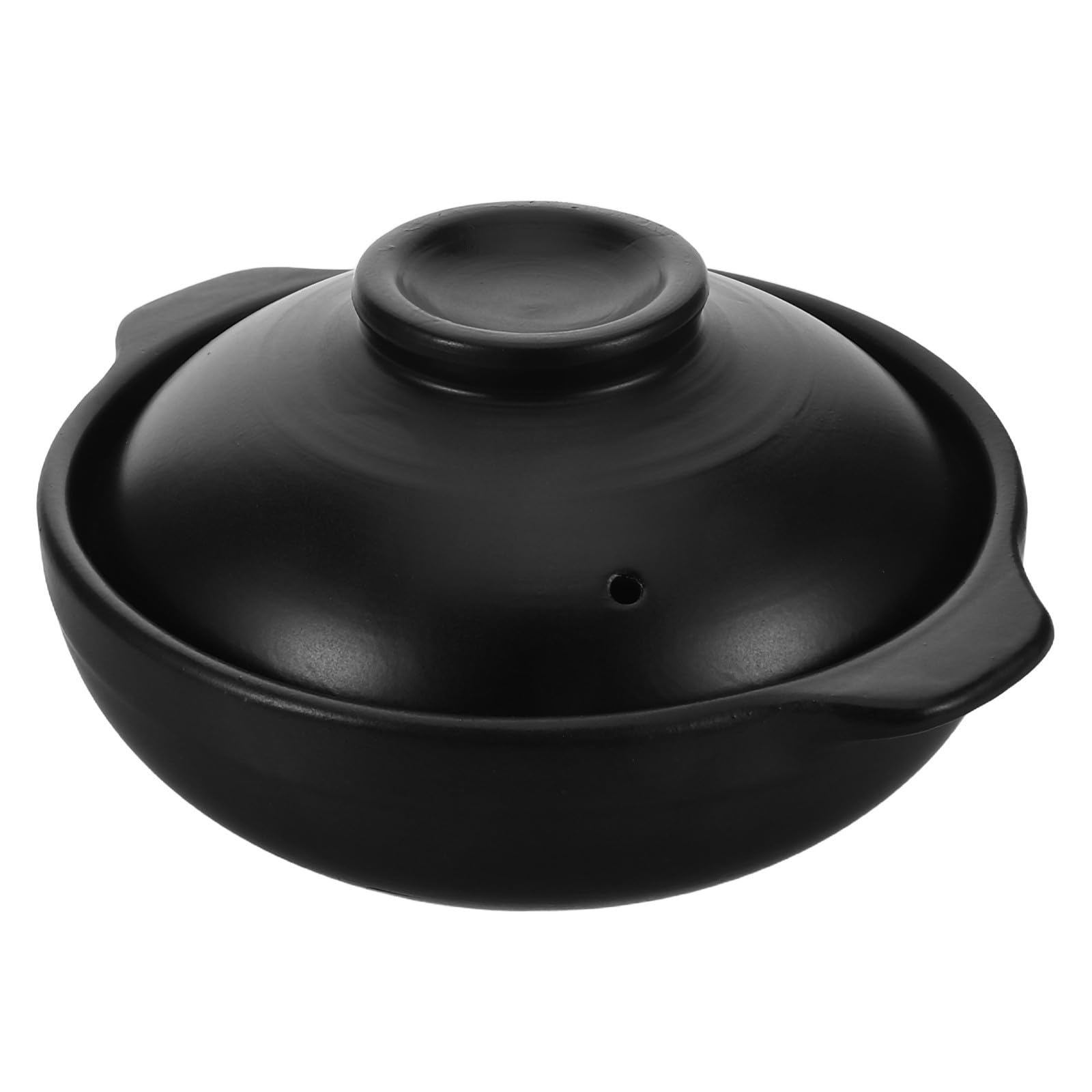 Olla de Barro con Tapa para Cocinar Sopas 600ml de Arcilla