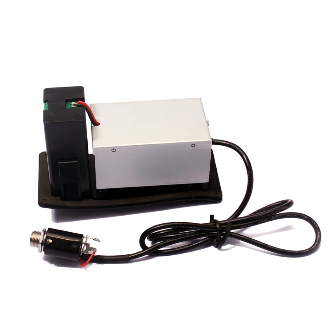 Abaodam 2pezzi Preamplificatore Per Chitarra Acustica Eq Bande Con Pickup Sotto La Sella Amplificatore Per Suono Folk Facile Installazione e Controllo Volume Nero