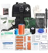 Ifak Trauma Kit, 74 Piece Upgrade Tactical First Aid Supplies, Molle Ifak Pouch Rip Away Refill S...