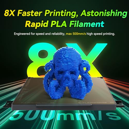 Image of FLASHFORGE Xmas Series Rapid PLA Filament Aurora Blue, High Flow Speedy 3D Printer Filament Max 500mm /s High-Speed Printing, Radiated Unparalleled Brilliance, Twinkling and Ultra-Smooth Finish