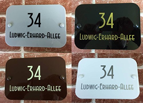 Targhetta personalizzata con numero civico e nome a scelta, inviateci le vostre indicazioni, produciamo il vostro campanello individuale