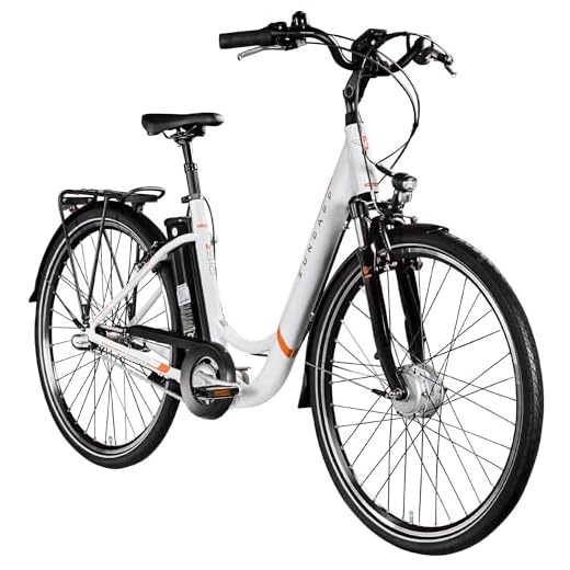 Hiland 26 Zoll Mountainbike 17 Zoll 432mm Aluminiumrahmen, Shimano 24 Gänge, mit Shimano Scheibenbremse Schutzblech MTB Fahrrad Hardtail Mountain Bikes Jugendliche Herren Damen ab 155cm Grau 3 ZÜNDAPP E Damenrad 700c E-Bike Pedelec Z510 Citybike Elektrofahrrad 28" Fahrrad (weiß/orange, 48 cm)