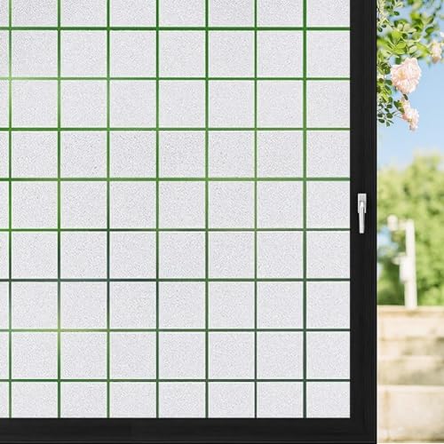 Image of MOCOCO Premium Vinyl Privacy Stained Frosted Window Glass Film (12x480 Inch) - Self-Adhesive Tint Wallpaper Sticker Opaque Sheet for Glass Cover Window, Door, Office, Home.| Anti-UV. Frosted Box