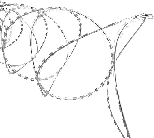 BTO-22 Clipped Concertina NATO Razor Wire Galvanized Steel 197' Useful Outdoor Protection Material