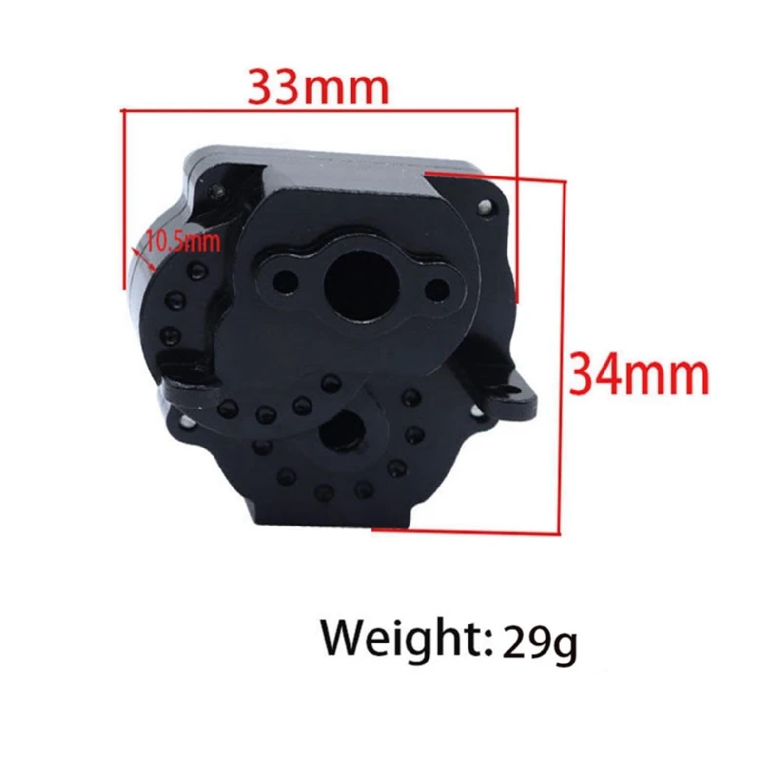 RC Zubehör Für Traxxas Für TRX4M 1/18 Metallgetriebebaugruppe Getriebe Mit Innenzahnrädern RC Crawler Auto Upgrade Teile Zubehör Kit(Black)