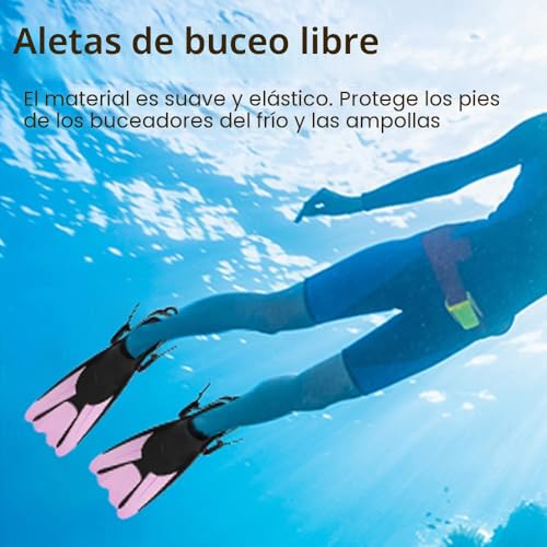 Aletas de natación antideslizantes mizikuu ajustables para evitar rozaduras al nadar en piscina 7