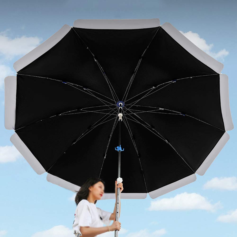 CYY Ombrellone da Giardino Tondo in Acciaio con Regolazione Altezza,Protezione UV e Impermeabile Grande Ombrellone da Esterno,per Cortile Tavolo Mercato Terrazza(2.8 M/9.2ft)