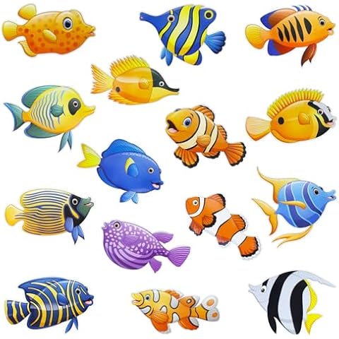 Dohia Tropical Fish Cutouts for Ocean Theme Cover