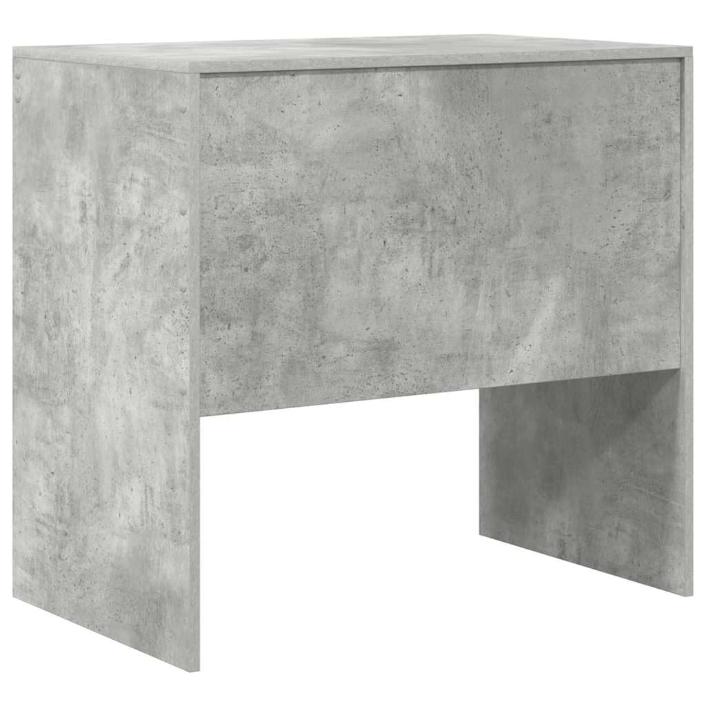 Scrivania in cemento grigio, 80 x 50 x 76 cm, piccola scrivania per computer in legno, design moderno, robusta e salvaspazio, per casa, ufficio, soggiorno, camera da letto per adolescenti