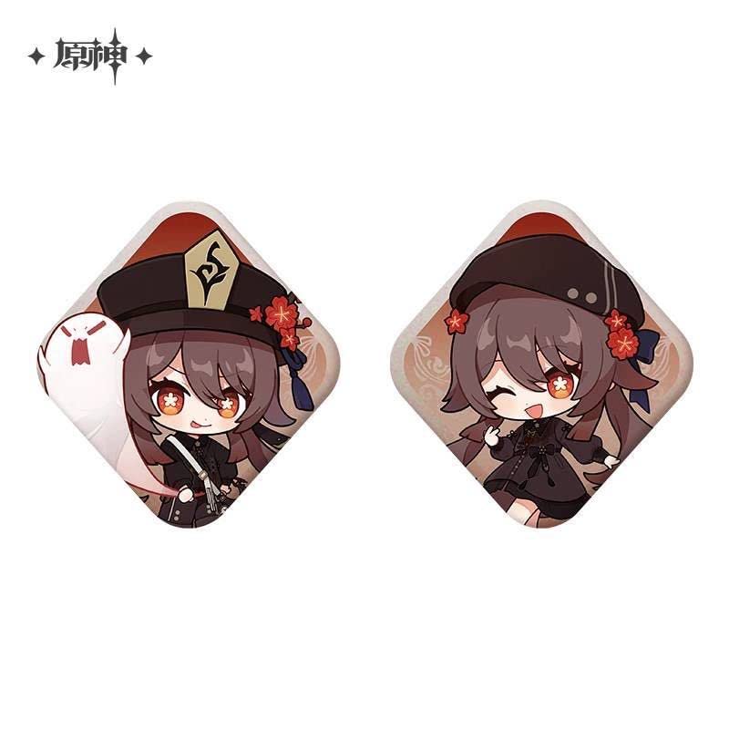 Amazon | 原神 公式グッズ 胡桃 特典 缶バッジ2点セット フータオ