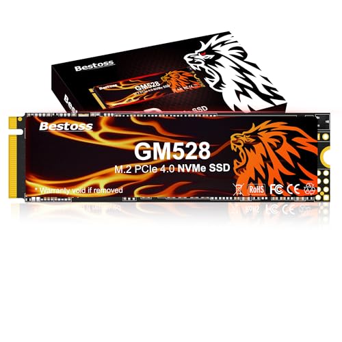 Image of Bestoss 4TB M.2 SSD NVMe PCIe4.0 2280 Internal Hard Drive, Up to 5000 MB /s