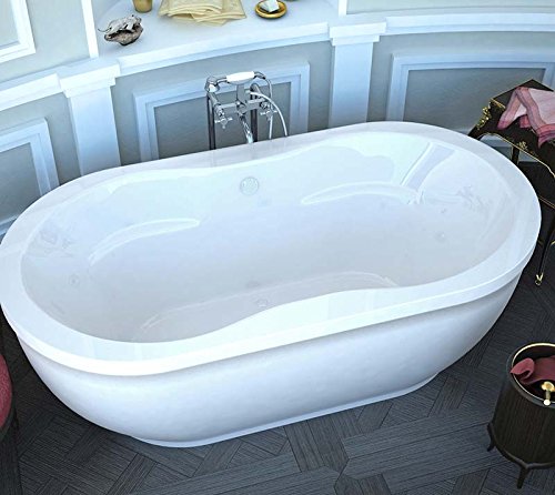 Venzi Velia 34 X 71 X 21 Oval Freestanding Soaker Bathtub With Center Drain By Atlantis #TOP25