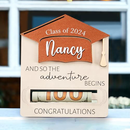 Graduation Money Holder 2024, Personalized Money Holder Graduation Gift, Customized Money Holder, Graduation Cards Bulk, Graduation Leis 2024 (MH17)2