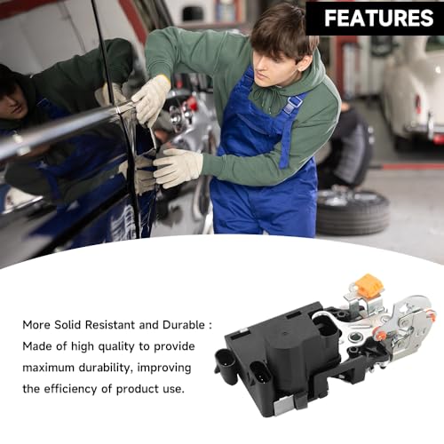 Image of Front Left Driver Side Door Lock Actuator - Compatible for GMC Envoy 2002-2009 for Buick Rainier 2004-2007 for Chevrolet Trailblazer 2002-2009 - Replace Part 15110507