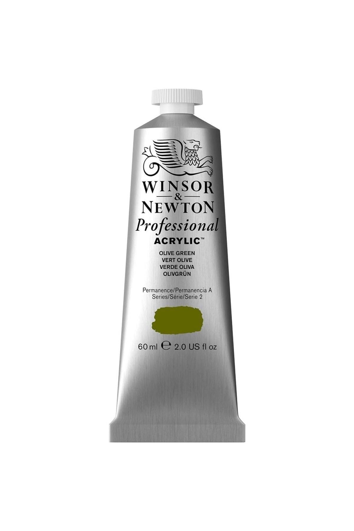 Winsor & Newton Professional Acrylic Paint, 60ml (2-oz) Tube, Olive Green
