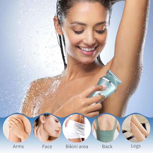 Yangers afeitadora eléctrica para mujer 3 en 1, maquinilla de afeitar mujer recortadora vello pubico, depiladora cortadora intima femenina electirc shaver para bikini,cuerpo,brazos,piernas,facial - imagen 6