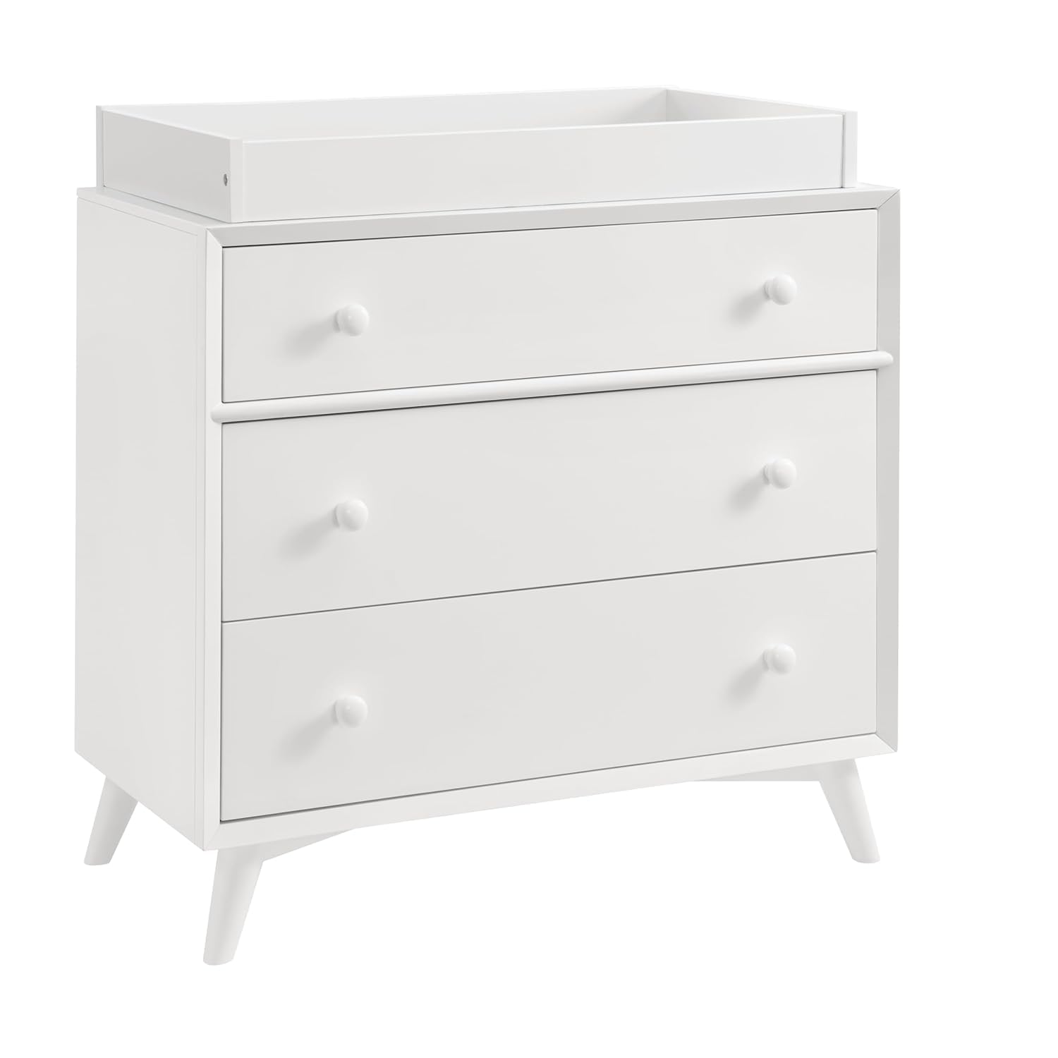 Oxford Baby Modern Nursery Set - Convertible Island Baby Crib & 3-Drawer Dresser, Green Guard Gold Certified