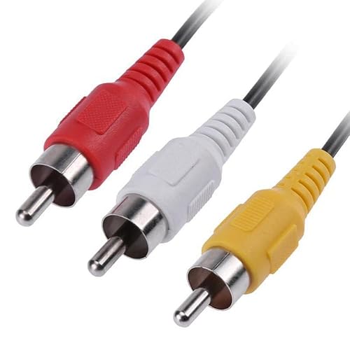 Miniatura 2 de 3RCA AV Audio Video Splitter Cable 1 en 2 Salida 3 Macho 6 Hembra 11.8 in Reproductor de DVD Consola de Juegos Proyector de TV Externa Monitor