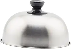 Cúpula de derretimento de queijo, capa para hambúrguer, resistente, universal, resistente, multiuso, aço inoxidável, cúpula para chapa, hambúrgueres, 17cm