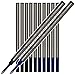 Jaymo - 6 noir + 6 bleu = 12 recharges de stylo roller compatibles Waterman® - Encre lisse allemande pour écriture lisse et pointe fine .5 mm
