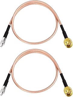 Superbat SMA Male to TS9 Female RG316 Jumper Cable 6inch 2-Pack SMA to TS9 Pigtail for Furion Antenna RV 4G LTE Broadband Modem Hotspot MiFi Router USB Modem Dongle etc.