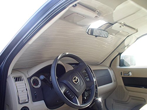 HeatShield, The Original Windshield Sun Shade, Custom-Fit for Ford Escape SUV 2008, 2009, 2010, 2011, 2012 Silver Series