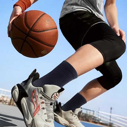 JHM Kids Athletic Sport Crew Socks for Baseball Soccer Basketball Running For Ages 4 to 163
