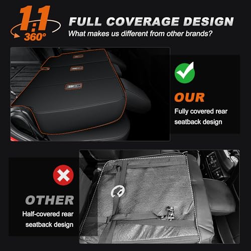 Image of AOMSAZTO Custom Fit Seat Covers for Toyota 4Runner 2025 2026 Full Set Faux Leather Car Seats Cover for 4Runner Accessories Black(5 Seats Model Only)