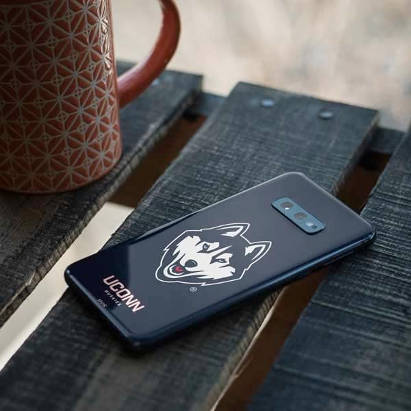 Skinit Decal Phone Skin Compatible with Samsung Galaxy S10e - Officially Licensed College University of Connecticut Huskies Design