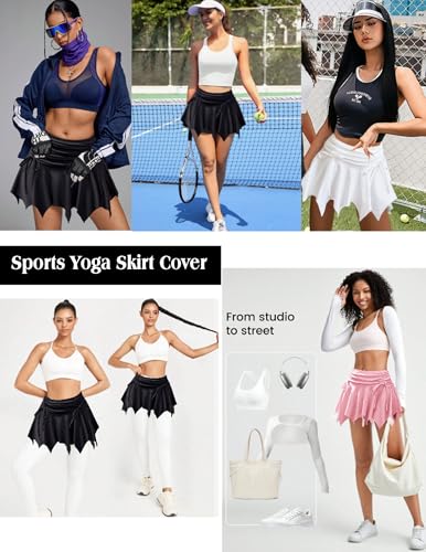 Avidlove Mini Skirt Flowy Stretchy Hem Sexy Y2k Asymmetrical Skirt with Drawstring Ruched Bow Beach Short Skirt3