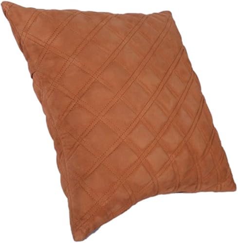 Miniatura 6 de Funda de almohada 100 % piel de cordero de piel de cordero con diamante  Funda de cojín para sofá, fundas decorativas para sala de estar y