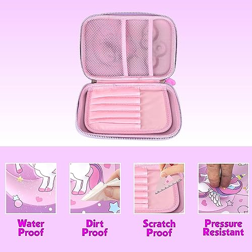 Image of LONGMIRE New Kids Designer Hardtop Pencil Case for Girls and Women (Multi Color) (Multi Design)