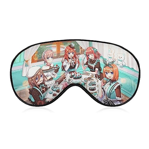 五等分の花嫁 中野 五月 中野 四葉 中野 三玖 中野 二乃 中野 一花 アイマスク キャラクター アニメ アイマスク 睡眠用 かわいい 睡眠改善 遮光 柔らかい 眼精疲労 目元疲労回復 安眠マスク 圧迫感なし 子供 男女兼用 ギフト