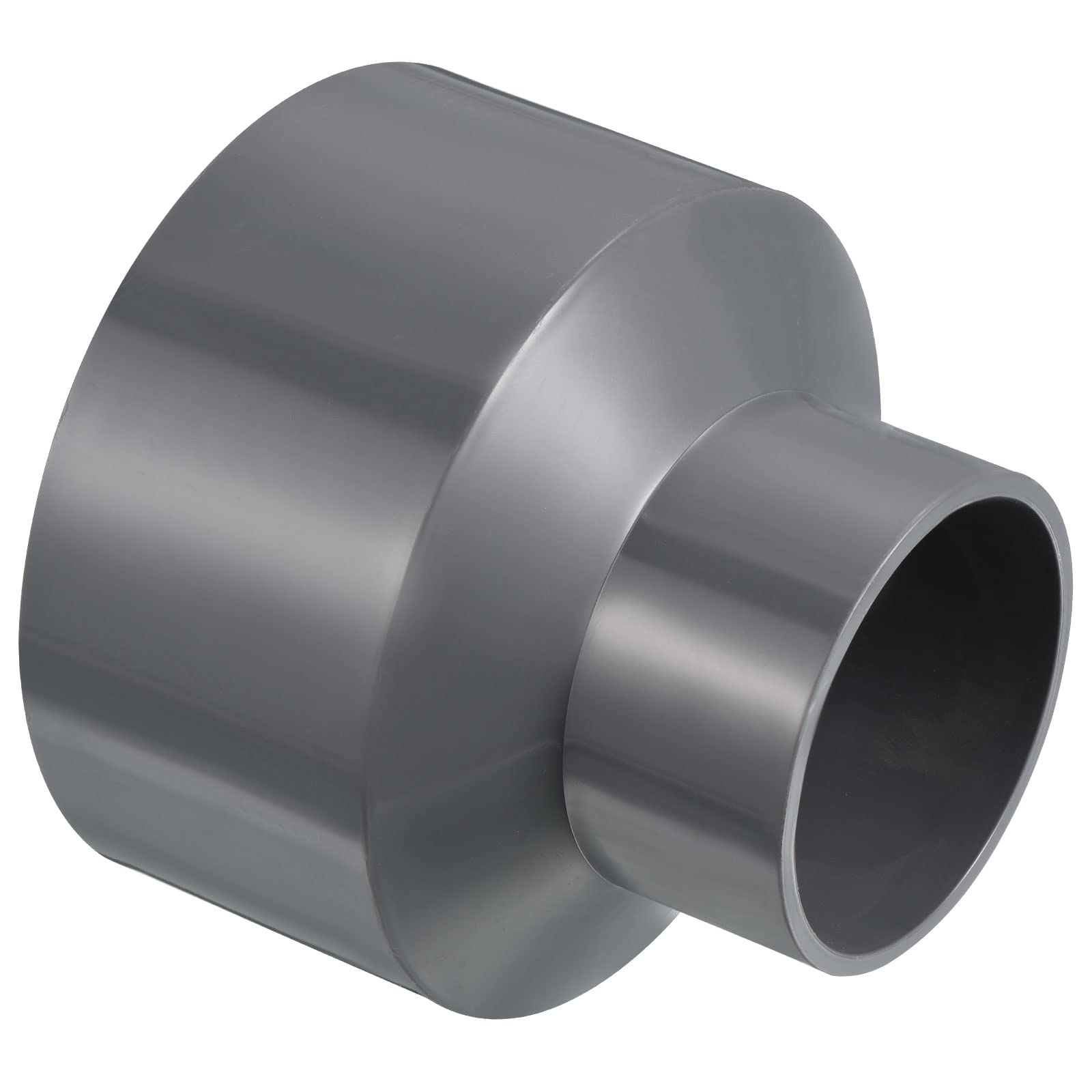 PATIKIL PVC Reductor Tubo Montaje 50x32mm, 3 Paquete Recto Acoplamiento Adaptador Conector, Gris — view 42