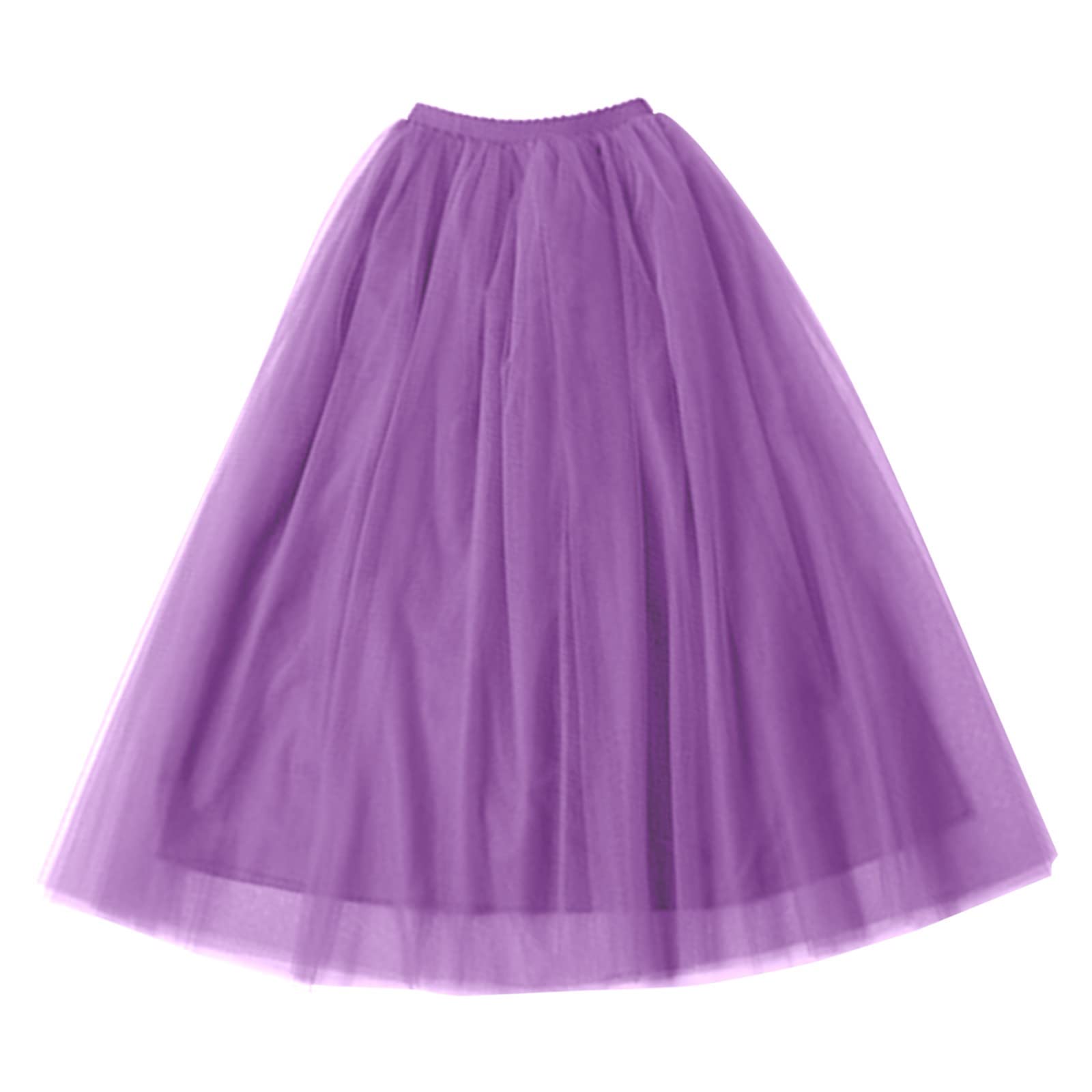 Falda grande de cintura alta para mujer, cinturón elástico, falda de malla, tutú, falda hinchada, falda de baile