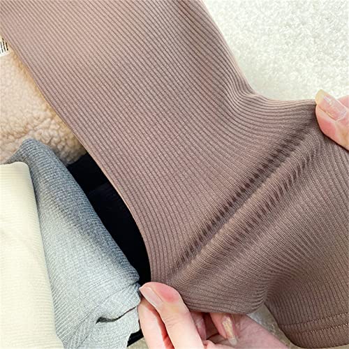 Girls Fleece Lined Leggings Kids Ribbed Knitted Warm Footless Tights Fall Winter Soft Cotton Pantyhose Stockings4