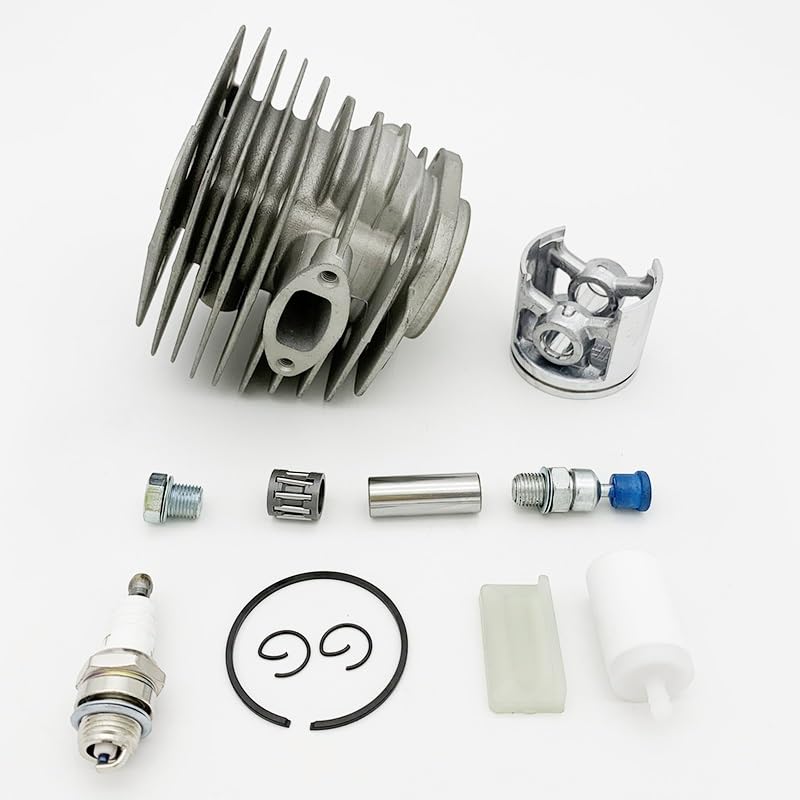 Części ogrodowe HUNDURE 45mm zestaw tłoka cylindra do Husqvarna 154 154XP 254 254XP wymiana części zamiennych do piły łańcuchowej 503503903 503503901 Części ogrodowe