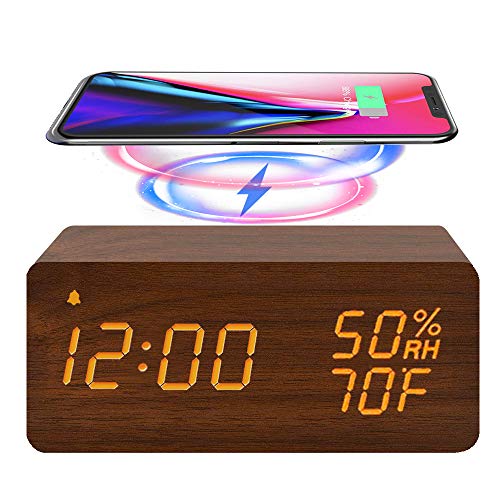 Digital Alarm Clock, with Wooden Electronic LED in Pakistan