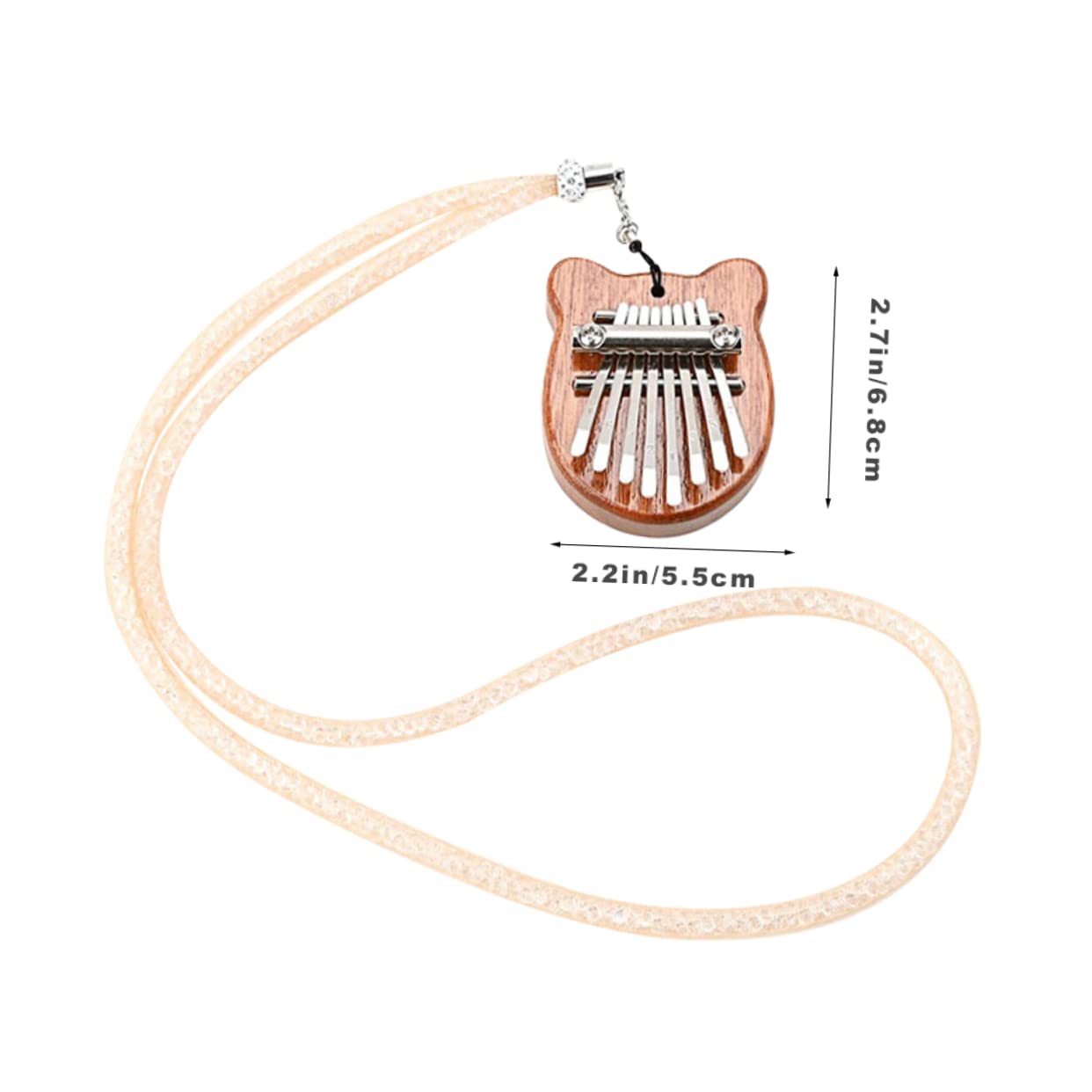 Toddmomy Mini Finger Piano 8-key Kalimba Boys and Girls Music Instrument Portable Handmade Wooden Body Superior Craftsmanship