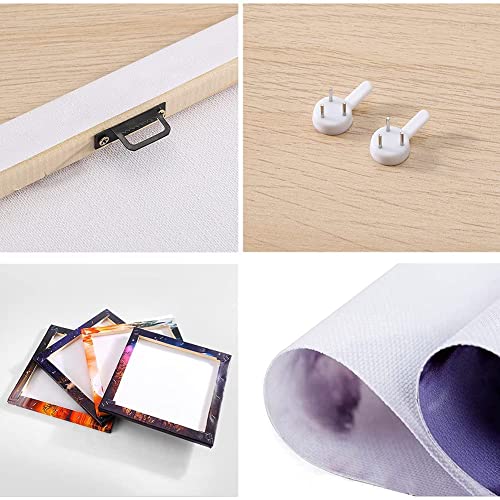Soleebee 4 Teilig Premium Poster Set mit Hohe Qualität Rahmen, Kunstdruck Bilder Leinwandbilder Deko Home Deko für Schlafzimmer und Wohnzimmer 30 x 30 cm - Wald