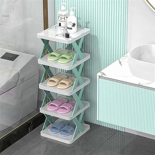 Étagère à chaussures pliable multicouche : meuble de rangement vertical