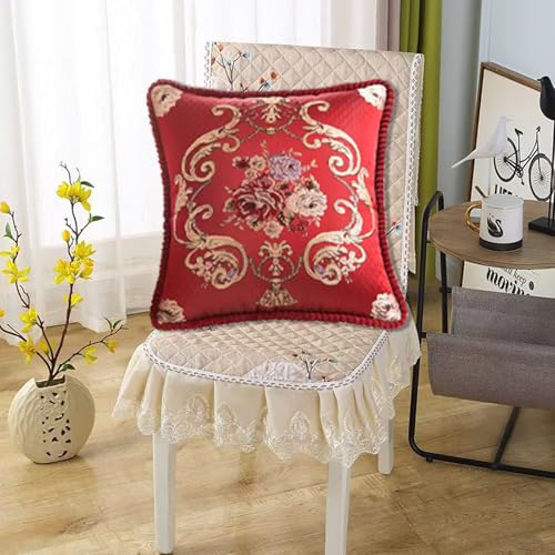 Housses de coussin jacquard blanc 45x45 cm lot de 2 pour rénover un canapé fatigué - 7