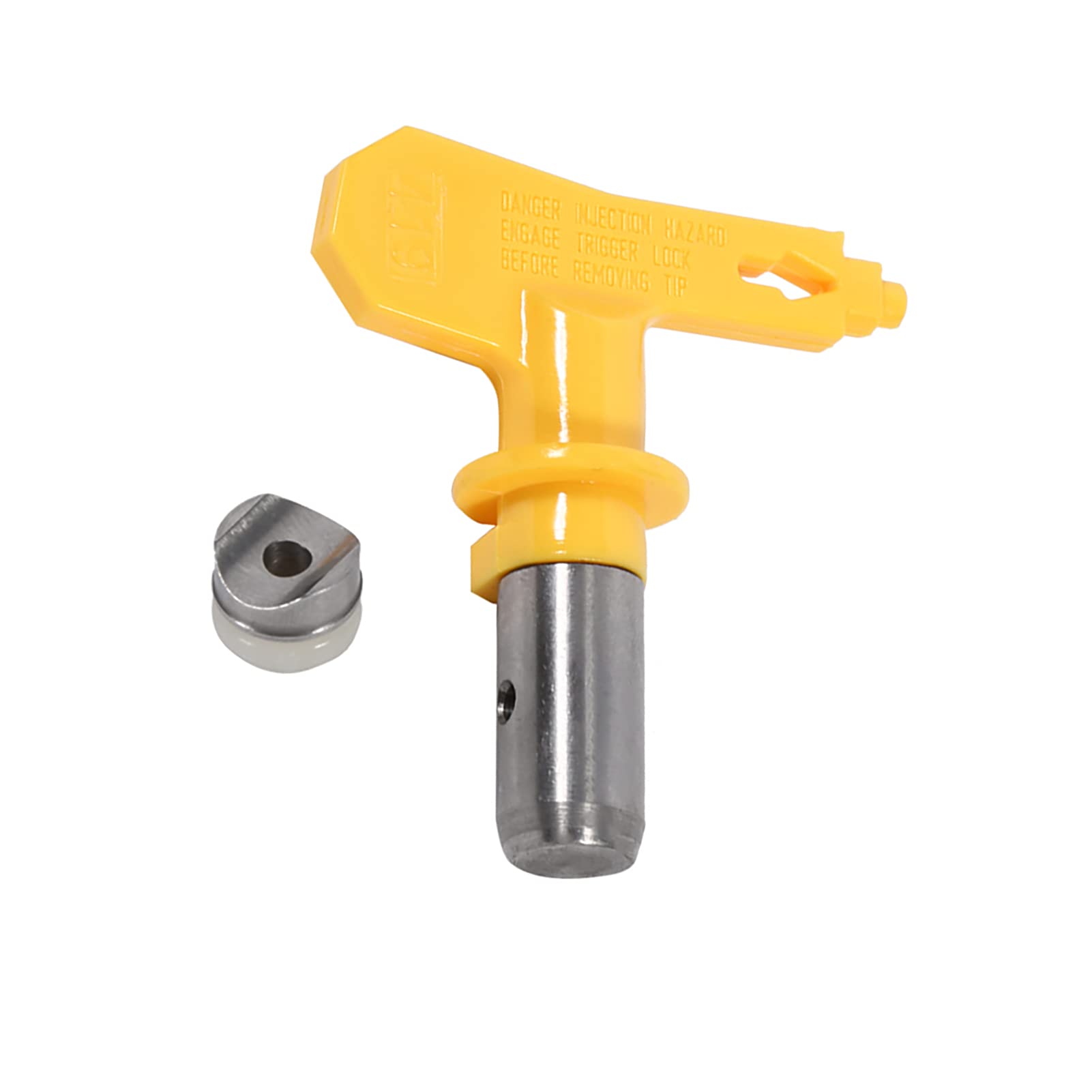 Ftvogue Yellow Reversible Tungsten Steel Airless Paint Spray Gun Tip Nozzle Accessoies (419)