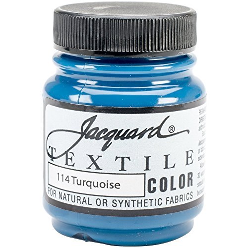 Jacquard Products Jacquard Textile Color Fabric Paint, 2.25-Ounce, Turquoise by Jacquard