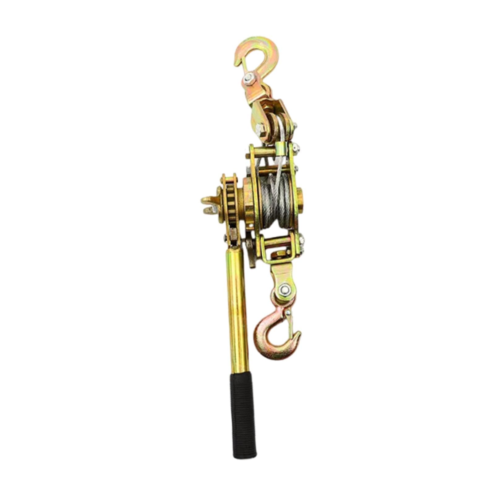 Milageto Cabrestante manual con manivela, herramienta para tirar de cuerda de acero, tensor de cuerda para vallas de camiones, uso automotriz, maquinaria de, 2 Toneladas