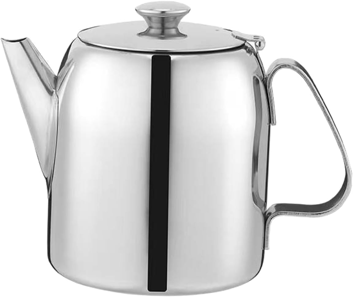 Capacity Stainless Pot for Stovetop Versatile Teapot for Brewing Tea Coffee Hot Elegant Design for Home Office Use Tea