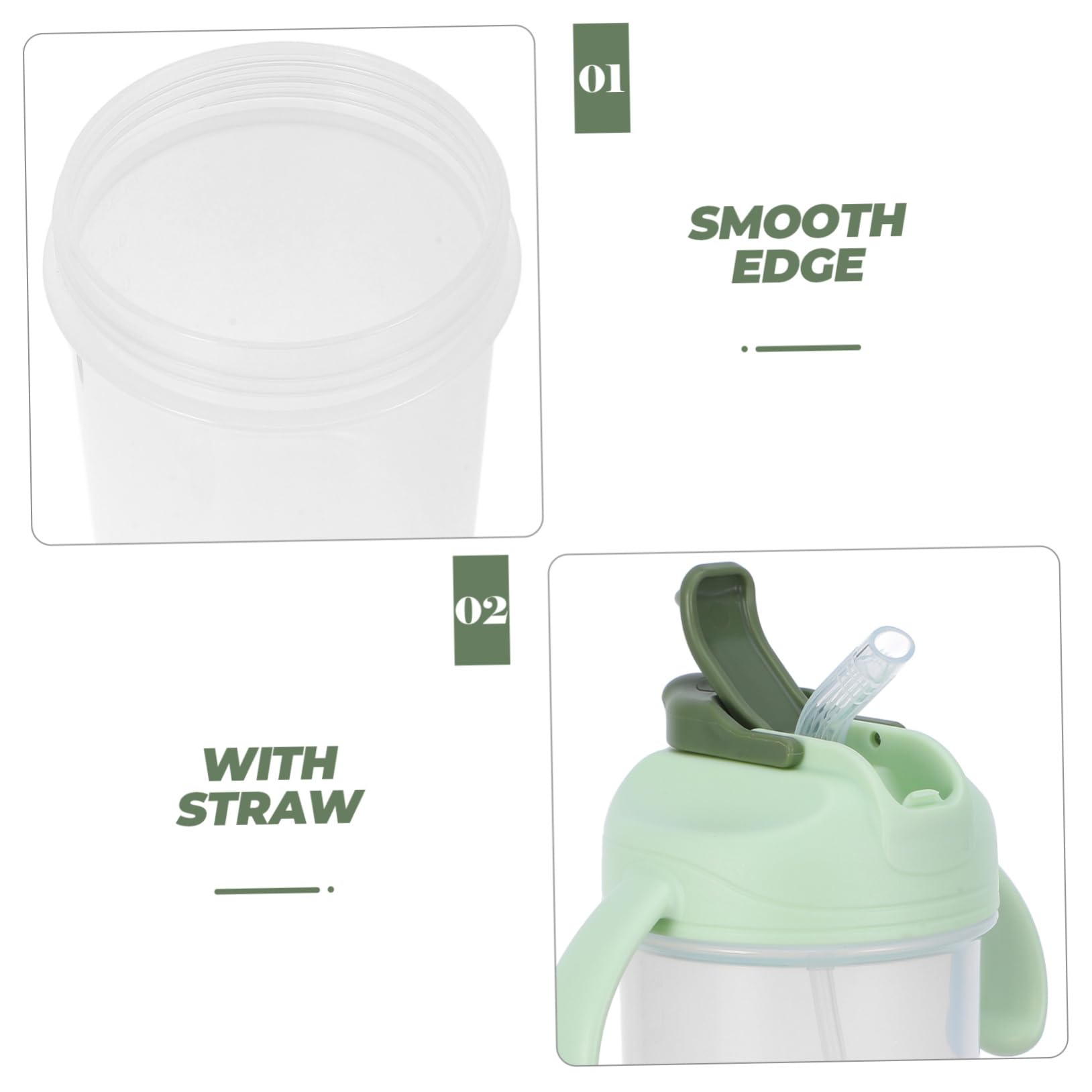 4piezas Vaso Antiderrame Con Pajita Para Adultos Mayores y Pacientes Taza De Agua Para Usar Acostado Diseño Prueba De Derrames Cuidado De Para Embarazadas y Con Disfagia