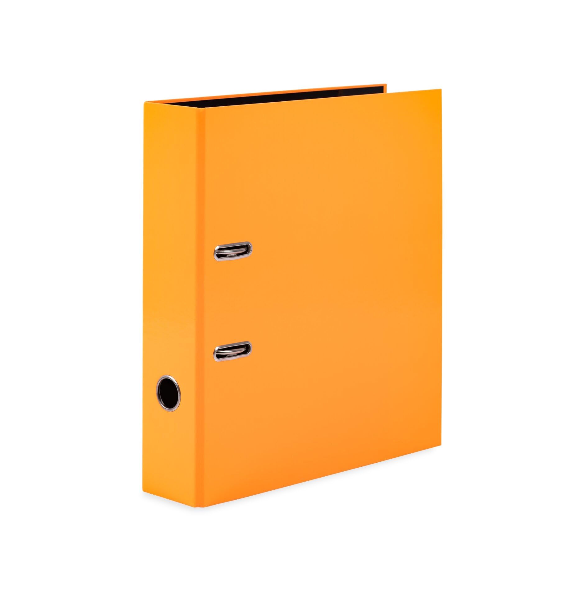 Herma Folder A4 Neon Orange, 7 cm Wide, Children's Ring Binder, Plain Lever Arch File in Bright Neon Colour for Boys and Girls