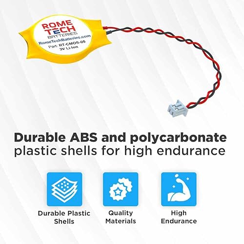 Miniatura 4 de Rome Tech CMOS BIOS Batería para Dell G Series G7 7700  Dell Inspiron 15-5567  Dell Inspiron 3043 - Batería de respaldo para laptop 3V RTC CR2032