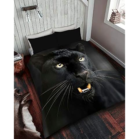 X11 Homeware Sofa Bed Throw Faux 3D Animal Print Throws for Sofa Throw Blanket Warmth Soft Double Size 150 x 200 cm (Panther) Cover